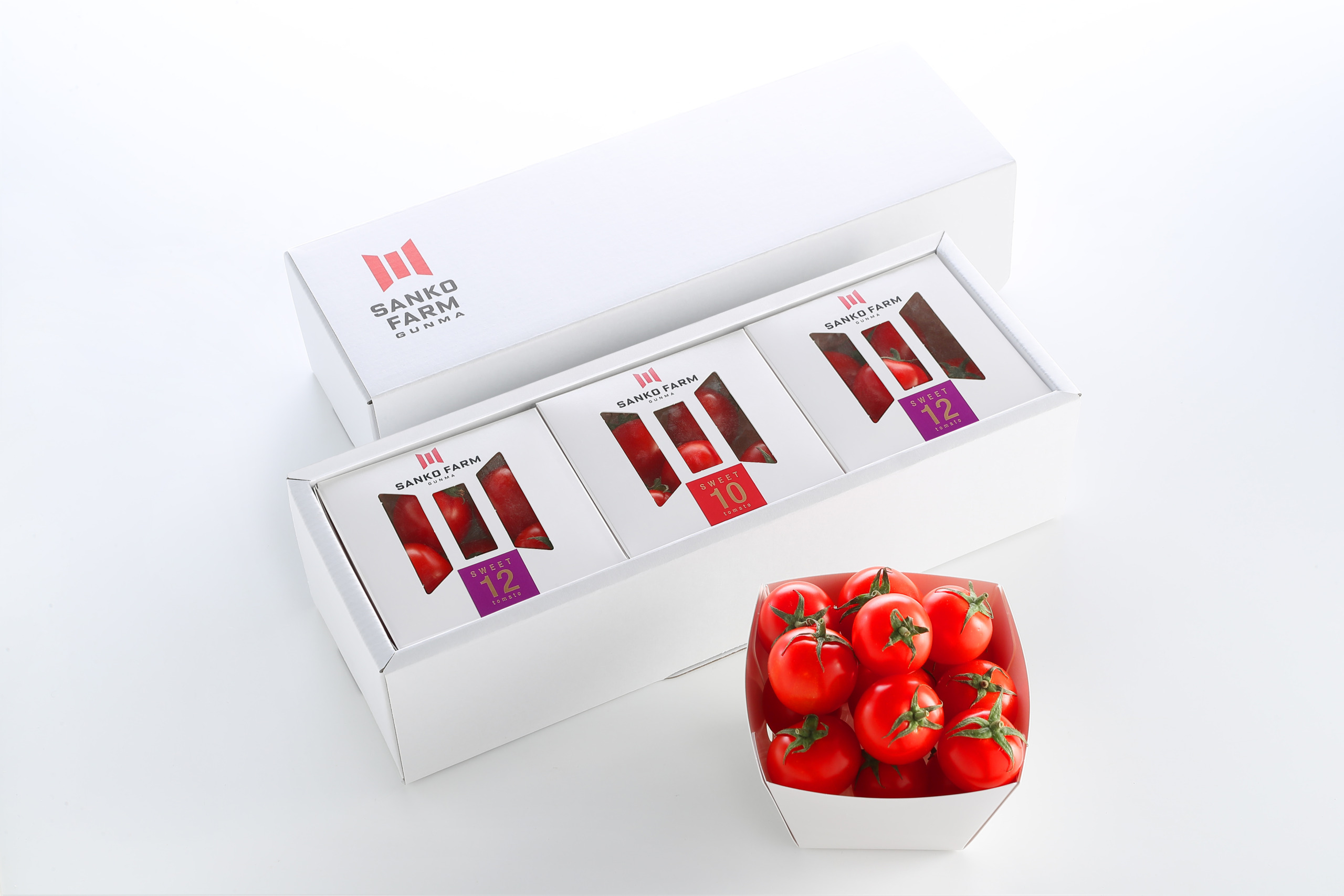 セット内容 SWEET10トマト 1箱 SWEET12トマト 2箱 - 「三光